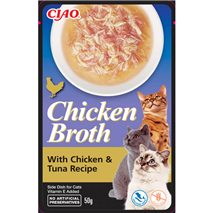 Inaba Cat Chicken Broth, piščanec in tuna - 50 g