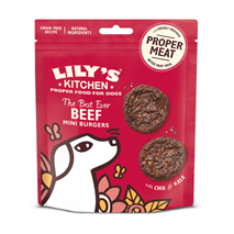 Lily's Kitchen The Best Ever Beef Mini Burgers priboljški z govedino - 70 g