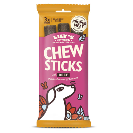 Lily's Kitchen Chew Sticks palčke z govedino, 3 kos - 120 g