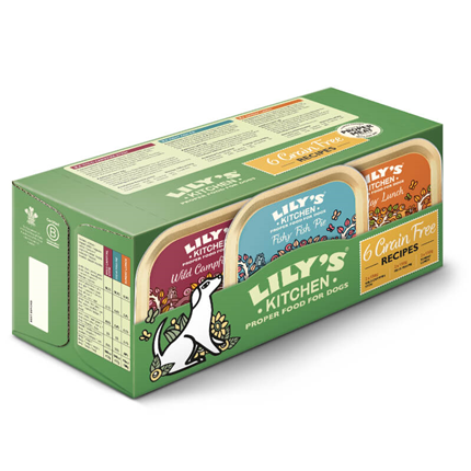 Lily's Kitchen Grain Free Dinners Multipack - 3 okusi - 6 x 150 g