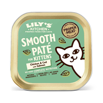 Lily's Kitchen Smooth Paté Kitten - piščanec, polenovka in losos