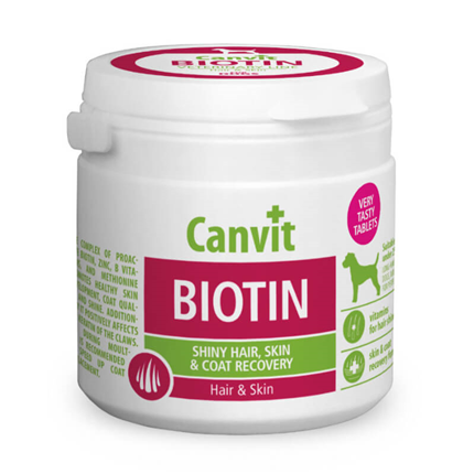 Canvit Biotin za zdravo kožo in dlako psov - 100 tablet