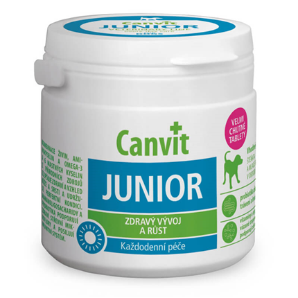 Canvit Junior za zdravo rast in razvoj pasjih mladičkov - 100 tablet