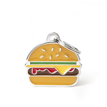 My Family identifikacijski obesek, hamburger - GRAVIRANJE GRATIS!