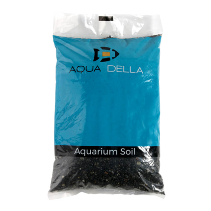 AquaDella Vulcano akvarijski pesek, temen - 2-5 mm, 10 kg