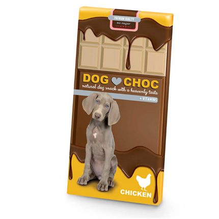 Duvo pasja čokolada DogChoc, s piščancem - 100 g