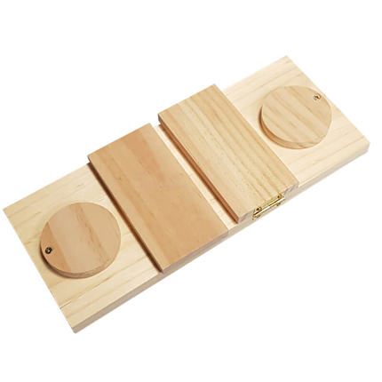 Duvo interaktivna lesena igrača za glodalce Dan - 28 x 12 x 2,5 cm