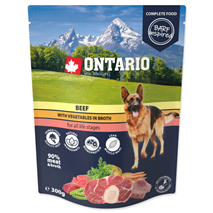 Ontario Dog - govedina in zelenjava v juhi, 300g