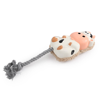 All For Paws ZooTex Toss'A'Cow kravica z vrvjo - 27 cm
