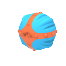 All For Paws Meta Ball X-Bounce TPR žoga, modro oranžna - 6,3 cm