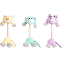 Pawise plišasta igrača Pupply z vrvjo, različne živali - 20 cm