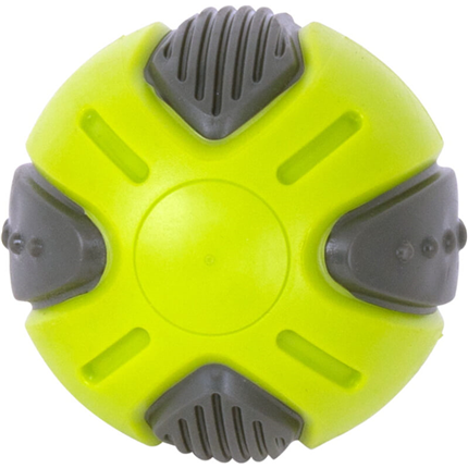 Pawise gumijasta piskajoča žoga, zeleno-siva - 8 cm