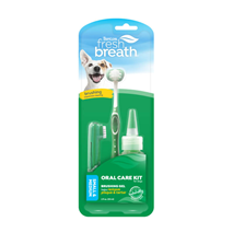 TropiClean Dog FreshBreath komplet za čiščenje zob (3 kos), S/M - 59 ml