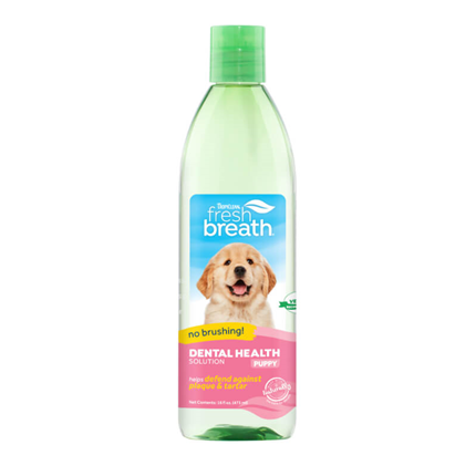 TropiClean Dog FreshBreath Puppy dodatek k vodi za čiščenje zob za mladičke - 473 ml