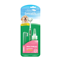 TropiClean Dog FreshBreath Puppy komplet za čiščenje zob (3 kos), mladički - 59 ml