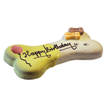 Lolo Classic Happy Birthday velik piškot za pse, vanilija - 250 g