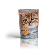 Petkult Cat Kitten&Junior - trska/sardine - 100 g