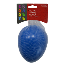Dog Fantasy žoga Eggy Ball M, modra - 13 x 18,5 cm