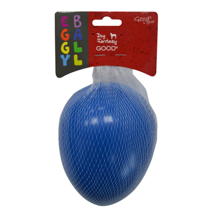 Dog Fantasy žoga Eggy Ball M, modra - 13 x 18,5 cm