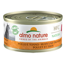 Almo Nature HFC Natural konzerva – piščanec in tuna – 70 g