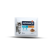 Advance Cat Kitten Multipack koščki v omaki, vrečka - piščanec - 4 x 85 g