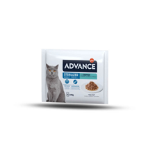Advance Cat Adult Sterilized Multipack koščki v omaki, vrečka - trska - 4 x 85 g