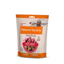 Nature's Variety Dog Meat Chunks posladek, govedina - 50 g