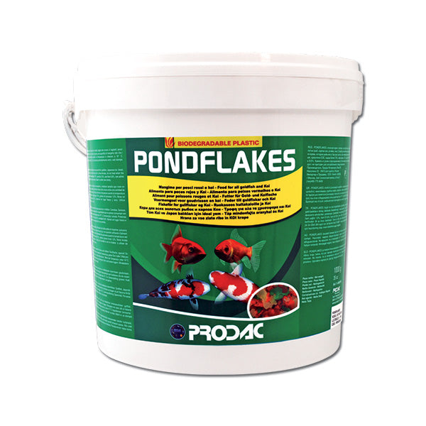 Prodac Pondflakes za majhne in srednje velike ribniške ribe - 10,5 l / 1000 g