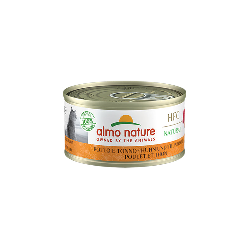 Almo Nature HFC Natural konzerva – piščanec in tuna – 70 g - 70 g