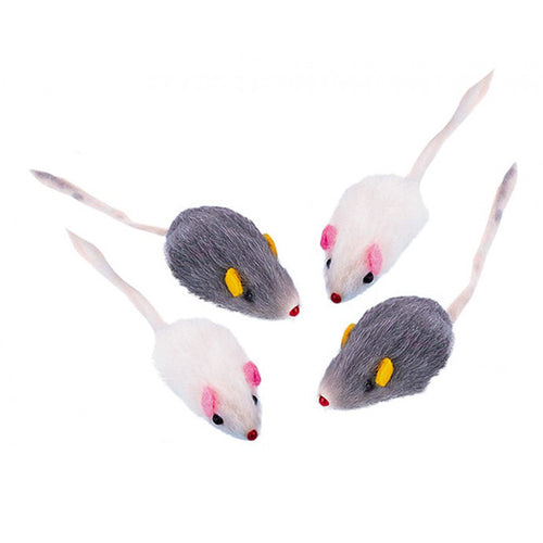 Nobby krznena miš, 4 kos - 5 cm