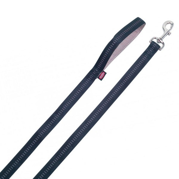 Nobby Soft Grip povodec - črn - 120 cm - 15 mm