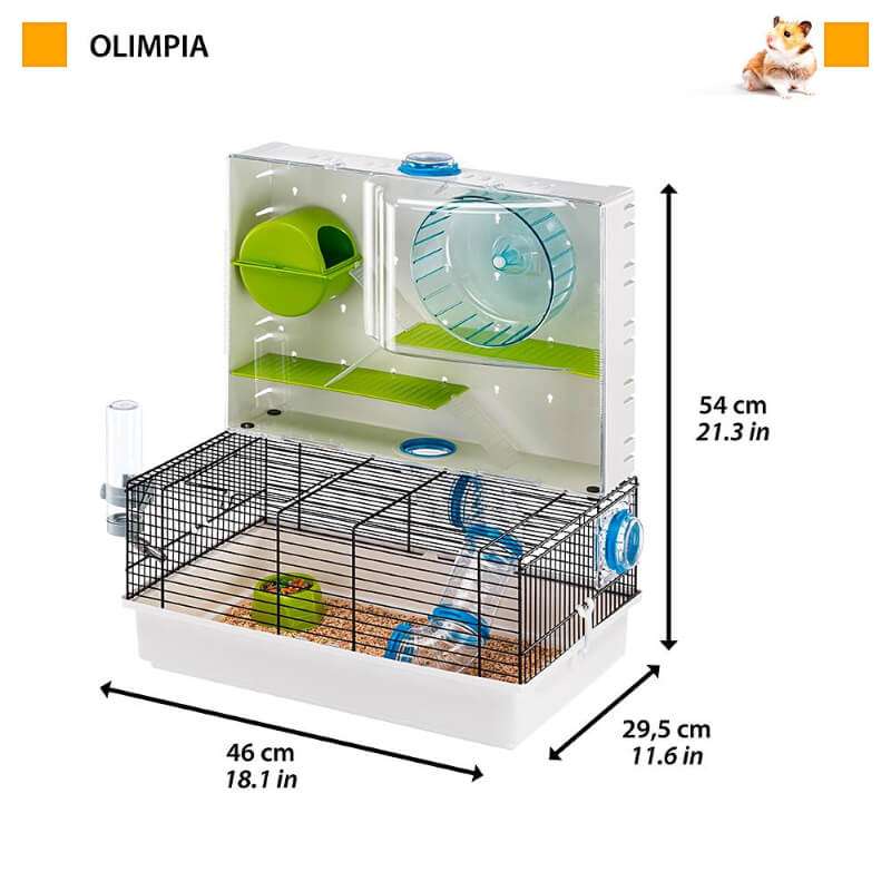 Ferplast kletka za hrčke Olimpia – 46 x 29 x 54 cm (2)