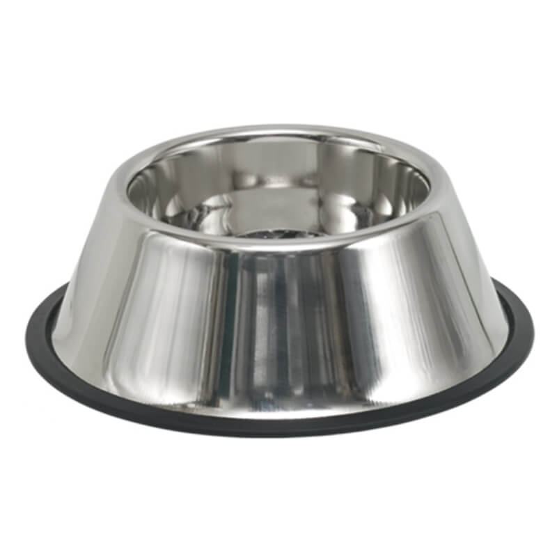 Nobby kovinska posoda krom, gumiran rob - 24,5 cm / 0,85 l