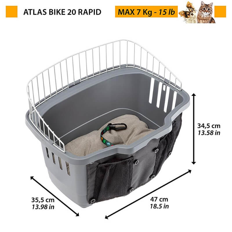 Ferplast Atlas Bike Rapid košara za kolo - 47 x 35 x 34 cm (2)