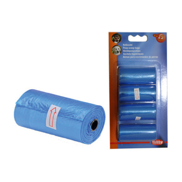Nobby drečke (vrečke za pasje iztrebke) Refil 4 x 15kos - modre (2)