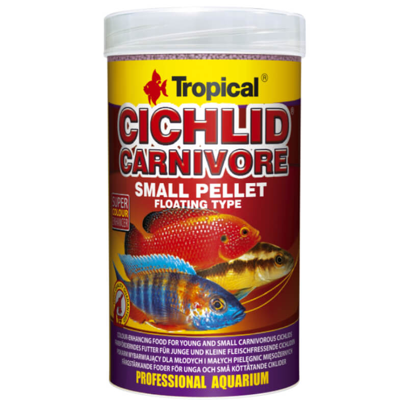 Tropical Cichlid Carnivore Small Pellet - 250 ml / 90 g