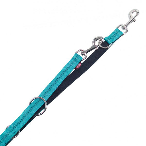Nobby Soft Grip povodec - turkizen - 200 cm - 15 mm