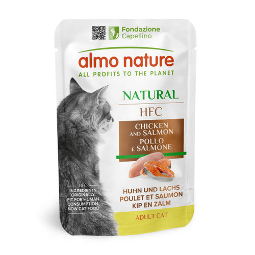 Almo Nature HFC Natural – piščanec in losos - 55 g