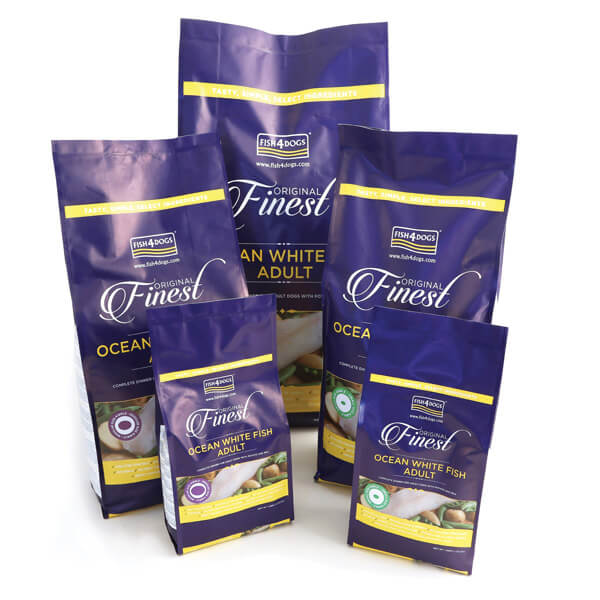 Fish4Dogs Adult - bela riba - veliki briketi - 1,5 kg (3)