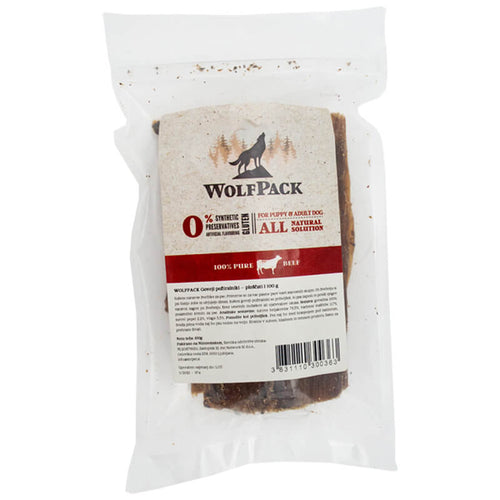 WolfPack goveji požiralniki ploščati - različna pakiranja - 100 g