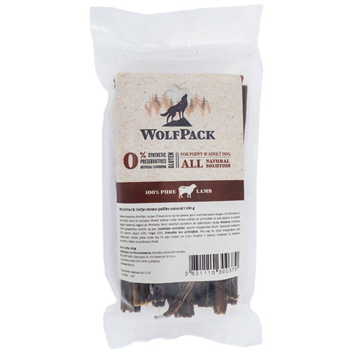 WolfPack ovčje mesne palčke natural - različna pakiranja - 100 g
