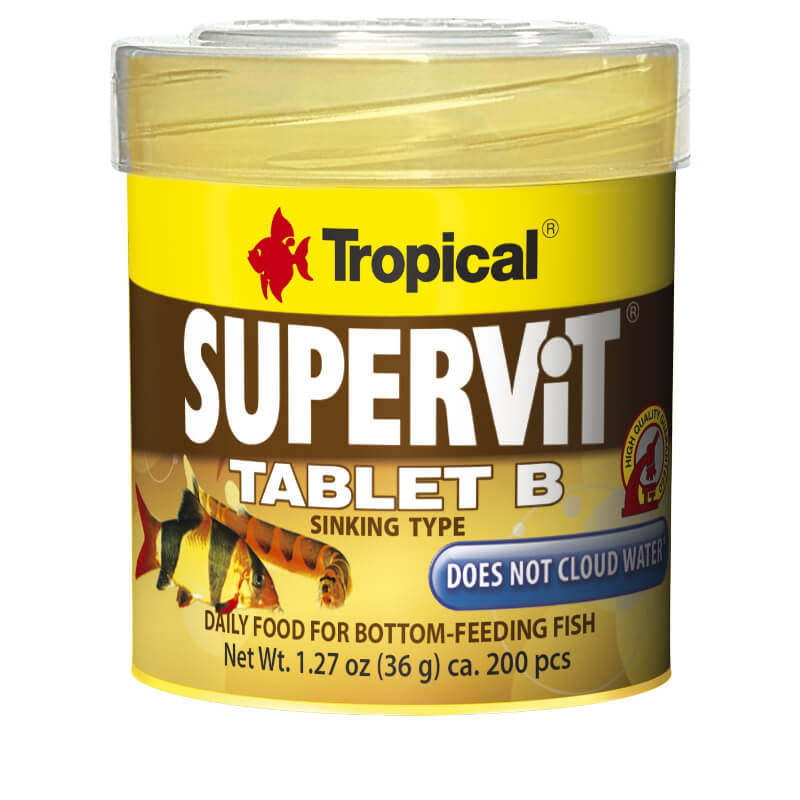 Tropical hrana za talne ribe Supervit Tabletes B (200 tbl) - 50 ml / 36 g