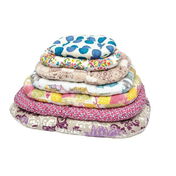 Leopet ovalna blazina Floconne, mix barve - 70 cm