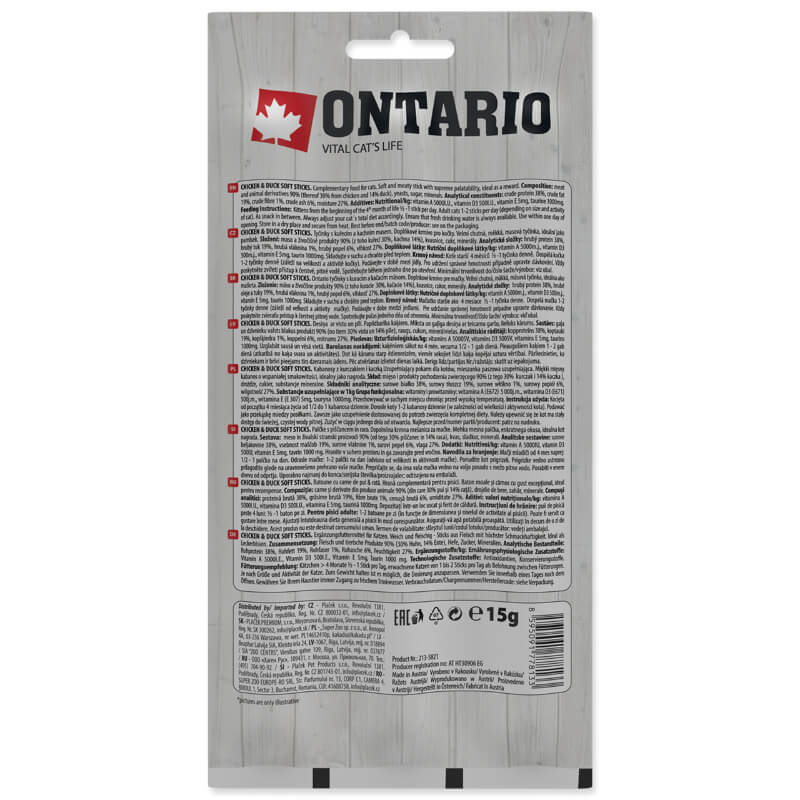 Ontario Cat Stick - raca in piščanec - 3 x 5 g (2)