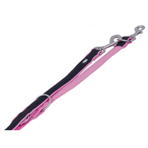 Nobby Preno Mesh povodec za trening – roza - 200 cm - 20 mm