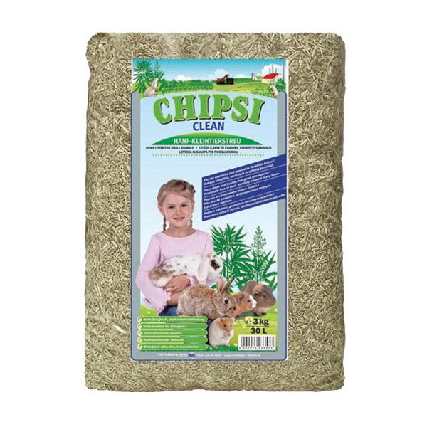 Chipsi Clean stelja iz konoplje - 30 l