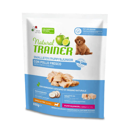 Natural Trainer Puppy&Junior Small - sveži piščanec - 800g