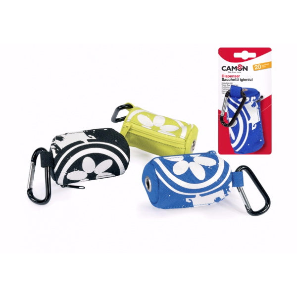 Camon nosilec za drečke (vrečke za iztrebke) Oxford, karabin - 20 vrečk