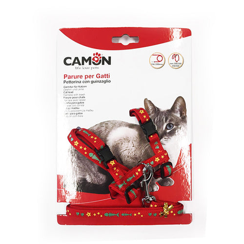 Camon oprsnica+povodec za mačke Fish