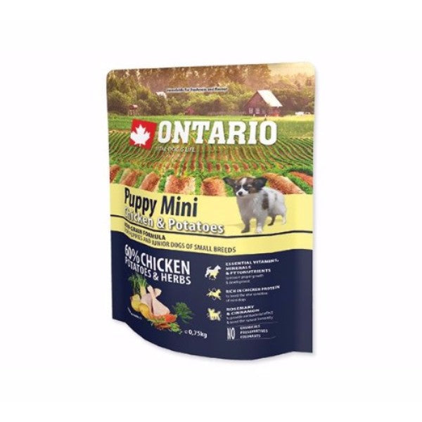 Ontario Puppy Mini - piščanec in krompir - 750 g